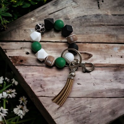 Keychain bracelet hot sale beads
